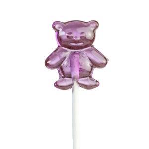 Purple Bear Twinkle Pops Lollipops by Sparko Sweets