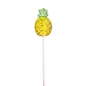 Yellow Pineapple Lollipops by Sparko Sweets
