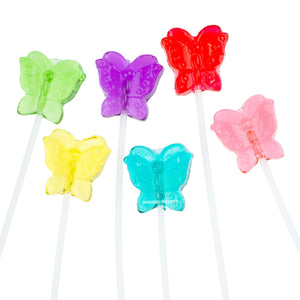 Butterfly Twinkle Pops Lollipops (120 Pieces) - Sparko Sweets