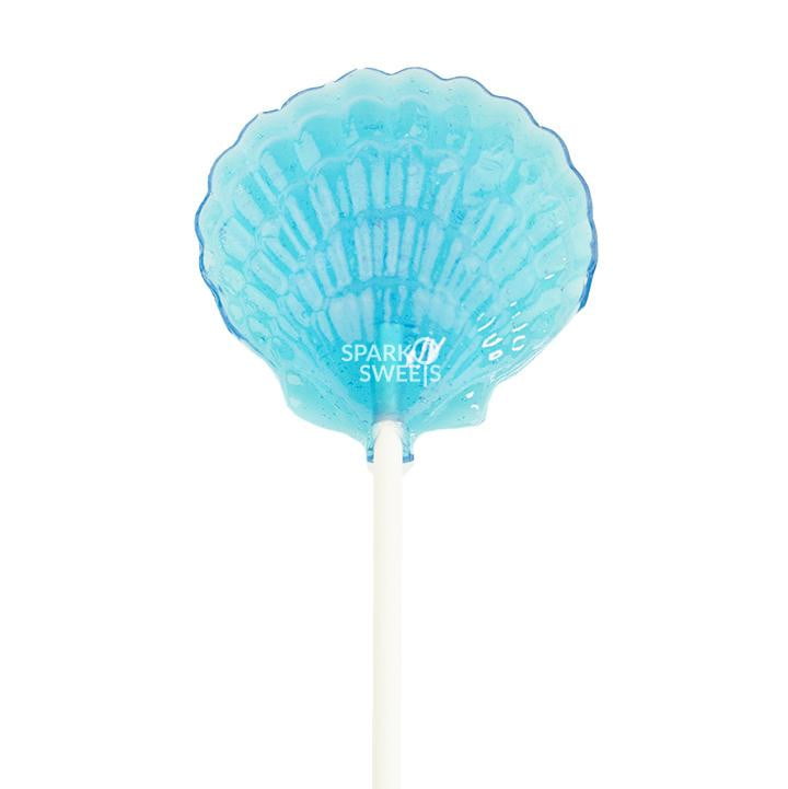 
            
                Load image into Gallery viewer, Baby Blue Clam Shell Lollipops - Blue Raspberry (24 Pieces) - Sparko Sweets
            
        
