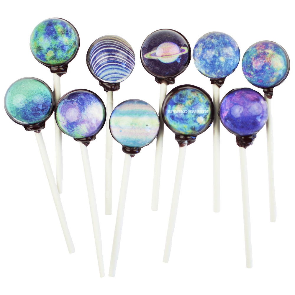 
            
                Load image into Gallery viewer, Galaxy Lollipops Planet Art - Sparko Sweets
            
        