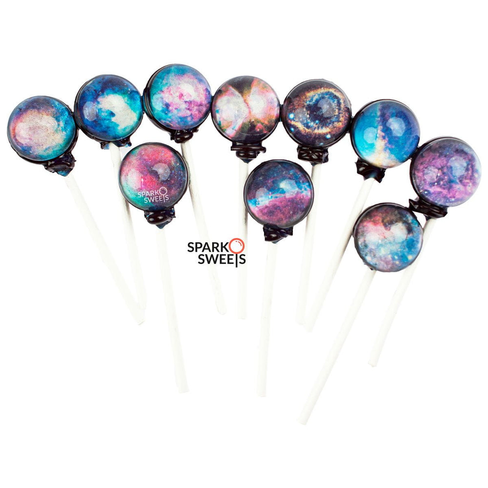 
            
                Load image into Gallery viewer, Sugar Free Galaxy Lollipops Cosmo Designs - Sparko Sweets
            
        