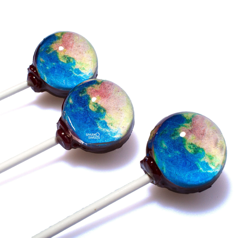 Galaxy Lollipops Planet Earth - Sparko Sweets