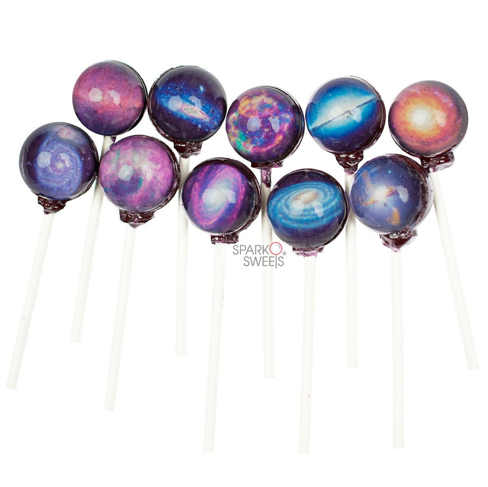 Sugar Free Galaxy Lollipops Galactic Designs - Sparko Sweets
