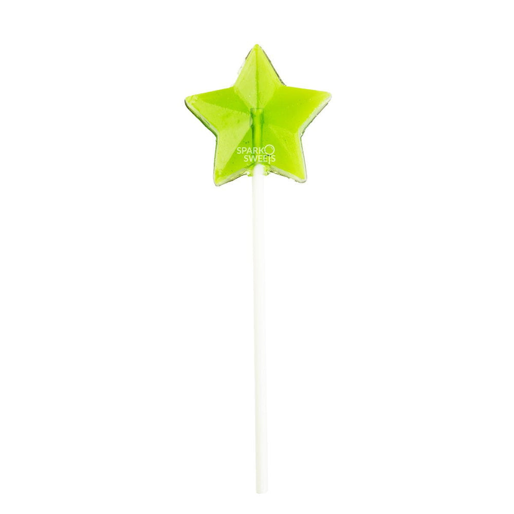 
            
                Load image into Gallery viewer, Green Star Lollipops - Green Apple (24 Pieces) - Sparko Sweets
            
        