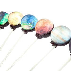 Sugar Free Galaxy Lollipops Planet Designs - Sparko Sweets