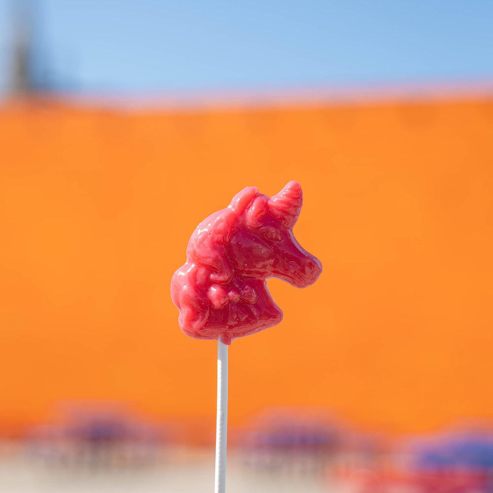 Juicy Red Unicorn Lollipops - Cherry (24 Pieces) - Sparko Sweets