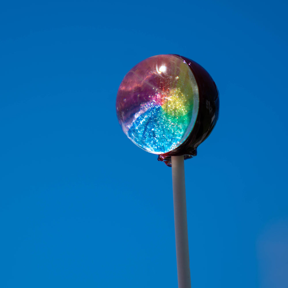 Rainbow Swirls Picture Lollipops (10 Pieces) - Sparko Sweets