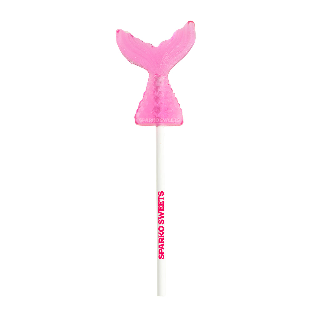 Pink Mermaid Tail Lollipops by Sparko Sweets