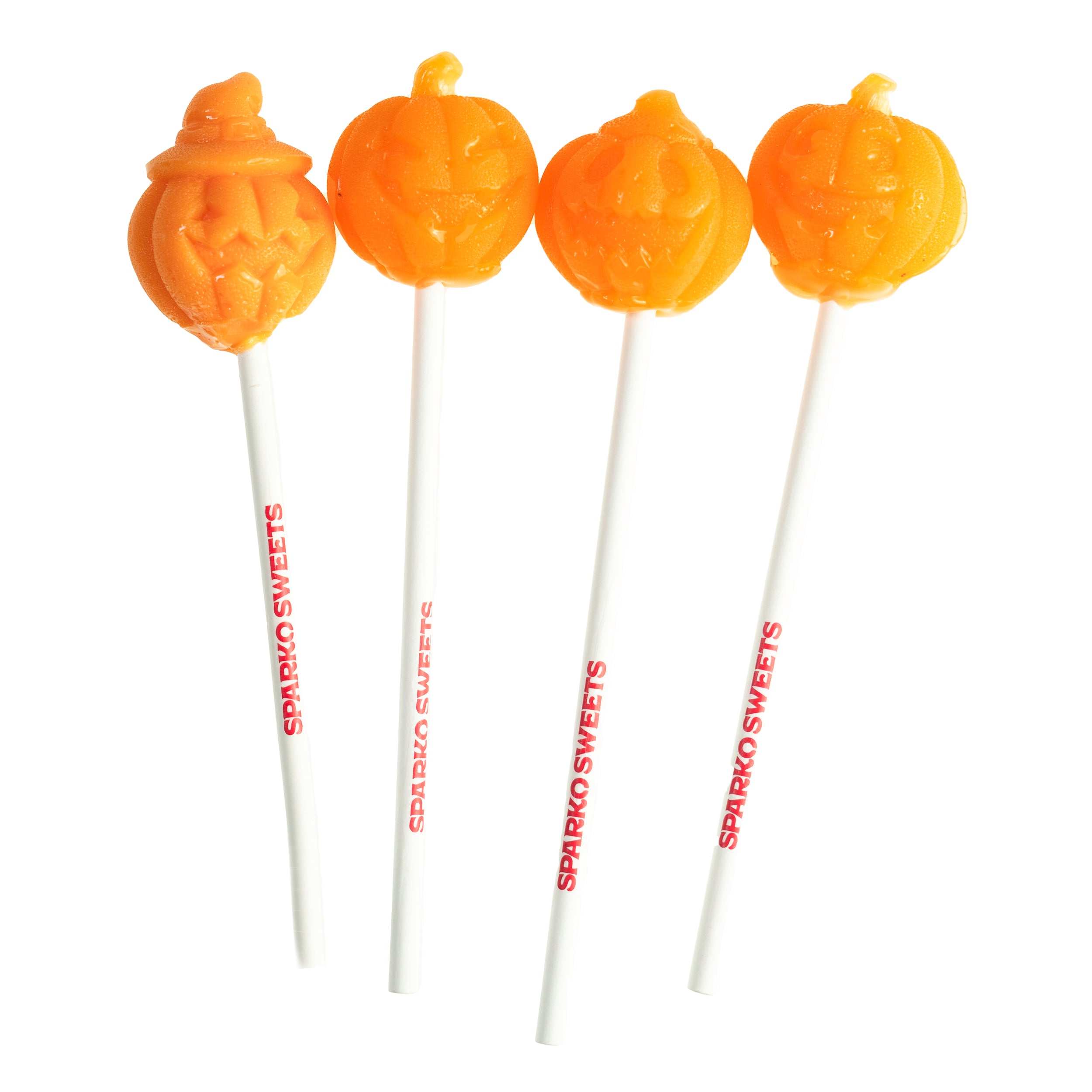 Jack-o-Lantern Pumpkin Lollipops