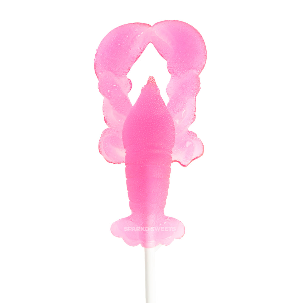 
            
                Load image into Gallery viewer, Strawberry Lemonade Pink Lobster Lollipops (24 Pieces)
            
        