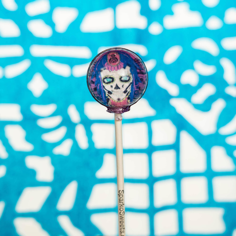 La Catrina Day of the Dead Picture Lollipops (10 Pieces) - Sparko Sweets