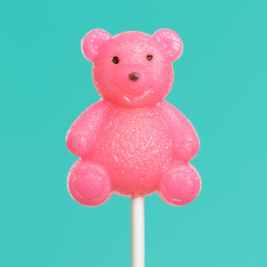 
            
                Load image into Gallery viewer, Pink Teddy Bear Lollipops - Watermelon (24 Pieces) - Sparko Sweets
            
        
