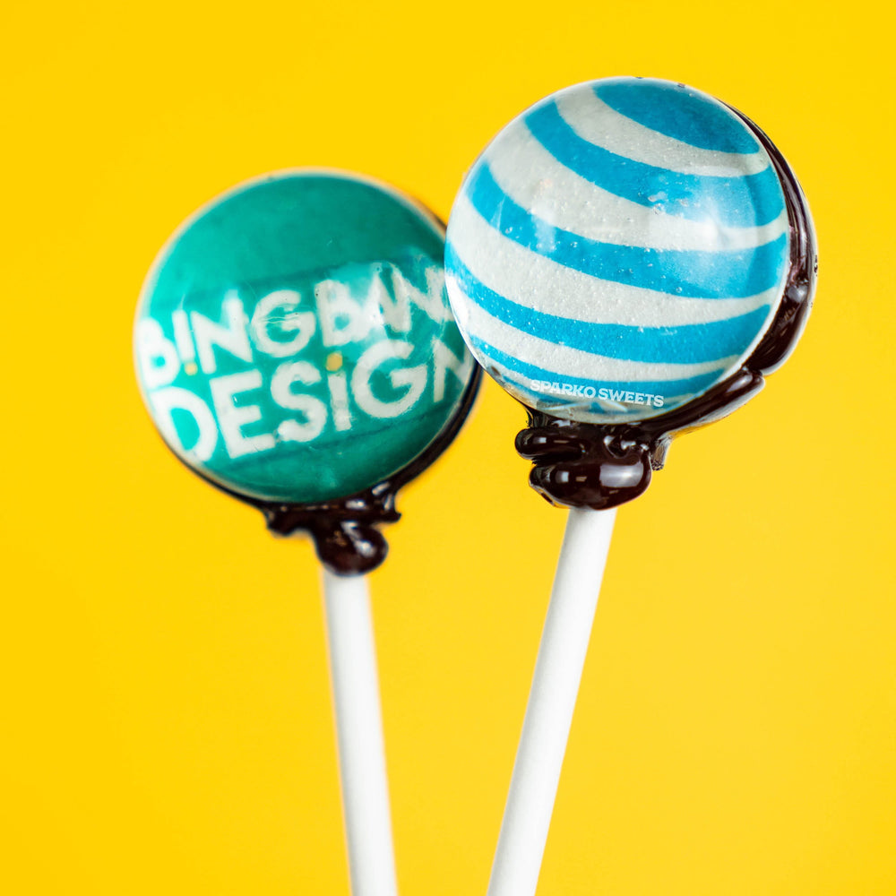 Custom Lollipops with Logos - Sparko Sweets