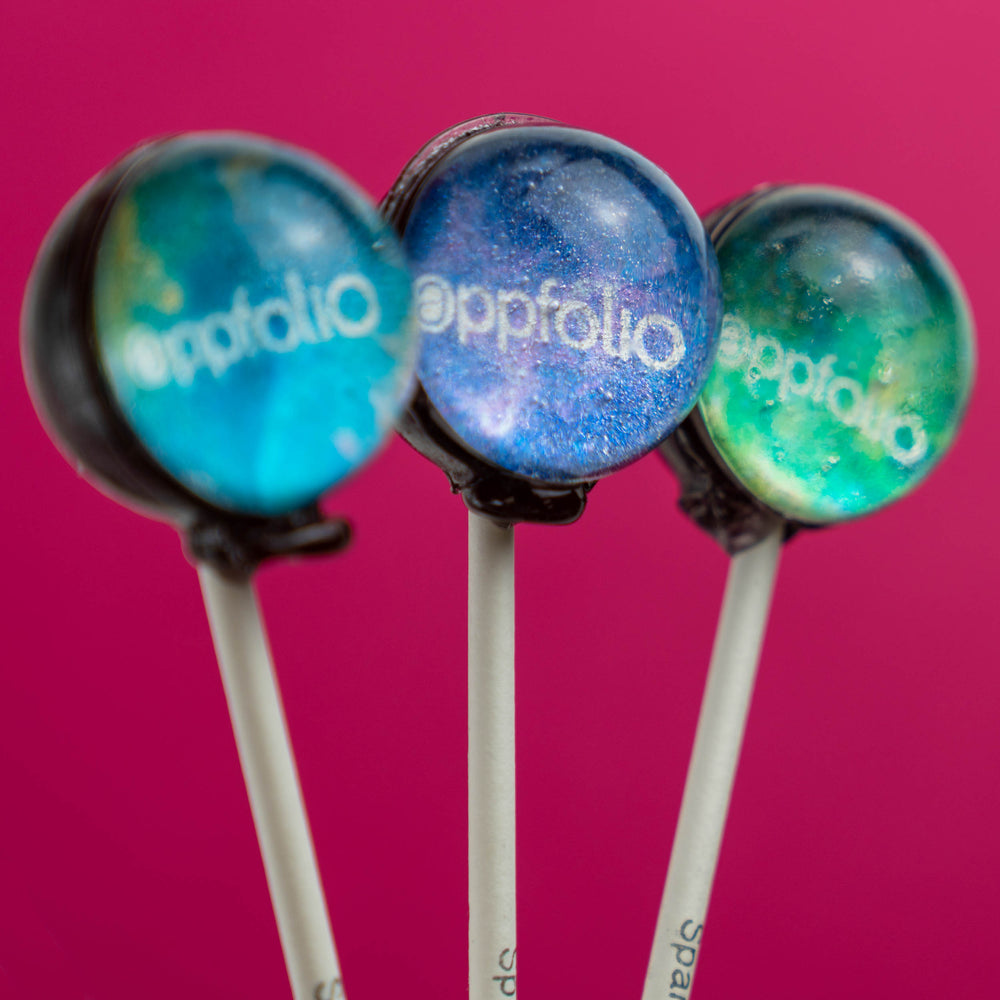 Custom Galaxy Lollipops - Colorful Variety - Sparko Sweets