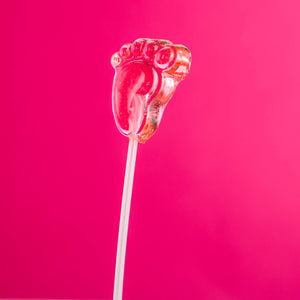 
            
                Load image into Gallery viewer, Pink Baby Feet Twinkle Pops Lollipops (120 Pieces) - Girl Baby Shower - Sparko Sweets
            
        