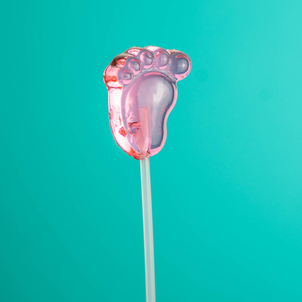 Baby Feet Twinkle Pops Lollipops (120 Pieces) - Sparko Sweets