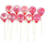Lovely Hearts Collection Picture Lollipops (10 Designs) - Sparko Sweets