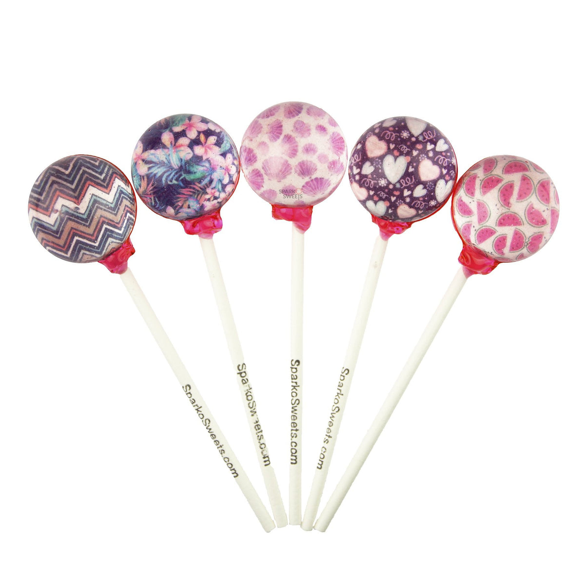 Cutesy Summer Lollipops (10 Pieces) - Watermelon