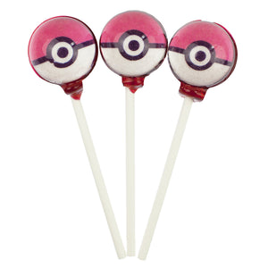 Pokemon Lollipops - Pokeball (10 Pieces) - Sparko Sweets