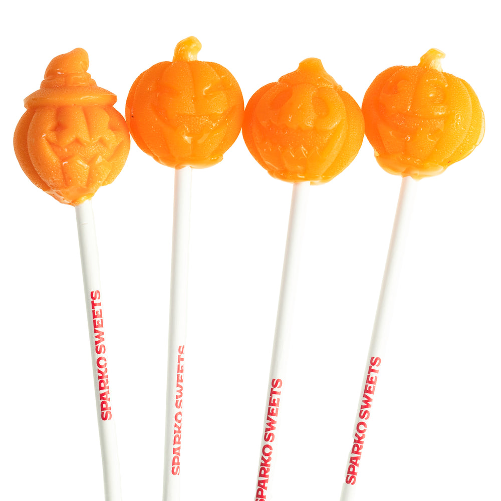Jack-o-Lantern Pumpkin Lollipops
