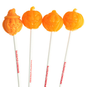 Jack-o-Lantern Pumpkin Lollipops