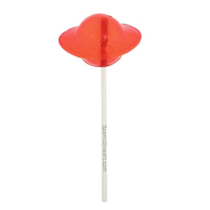 Red UFO Lollipops Cherry Flavor (24 Pieces) - Sparko Sweets