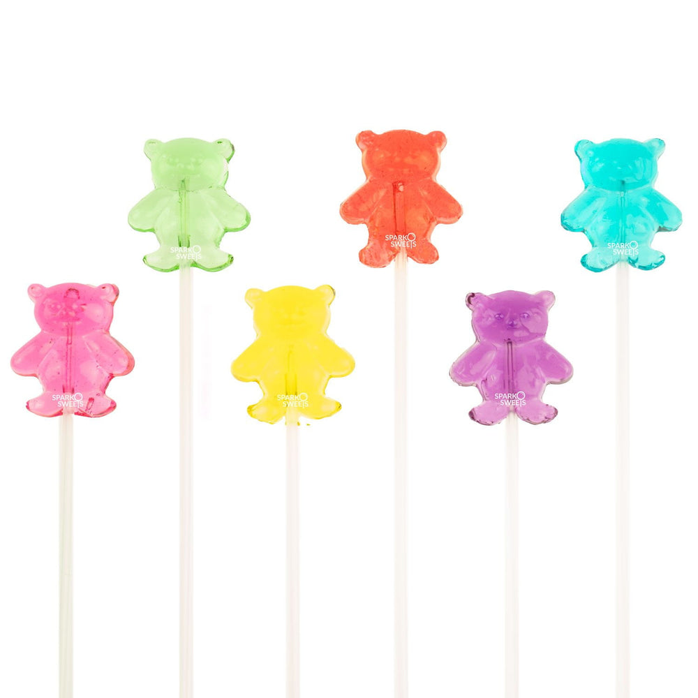 
            
                Load image into Gallery viewer, Bear Twinkle Pops Lollipops (120 Pieces) - Sparko Sweets
            
        
